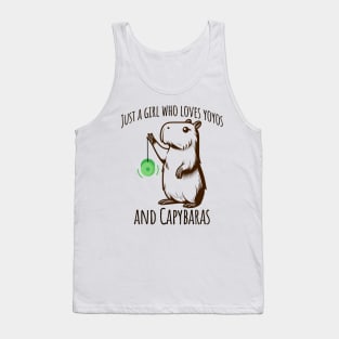 Just A Girl Who Loves YoYos and Capybaras Tank Top